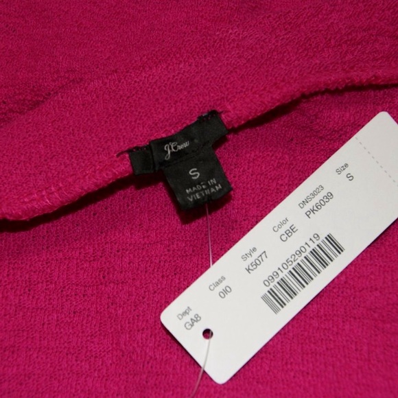 J.CREW Pink Textured Crepe Faux Wrap Top - Picture 8 of 9
